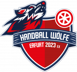 Das Logo der Handball Wölfe in Erfurt